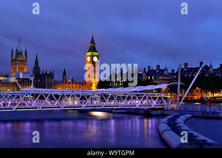 Big Ben at Twilight, London, England, United Kingdom Stock Photo
