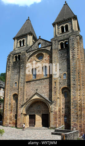 Conques Abbey, France Stock Photo