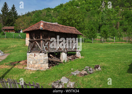 Small village in Serbia, Balkans mountains Stock Photo