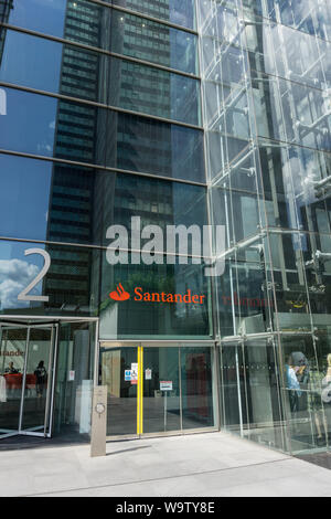 Headquarters of Santander Bank, Triton Square, London, UK Stock Photo