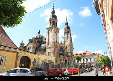 Holy Trinity Cathedral, seat of the Romanian Orthodox Archbishop & Metropolitan of Transylvania, in Sibiu, Romania Stock Photo