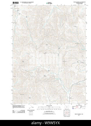 USGS Topo Map Oregon Mount Isabelle 20110831 TM Restoration Stock Photo