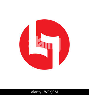 Initial letter L or LL Logo. Clean and simple logo template, suitable for a creative company, studio, team, etc. Stock Photo