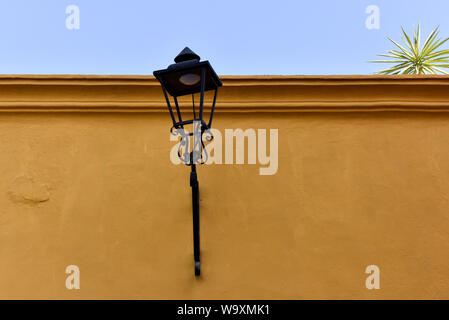 Facade of a Spanish colonial era house in San Miguel de Allende Stock Photo