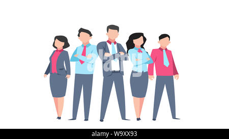 illustration a pretty young business people in white background Stock Photo