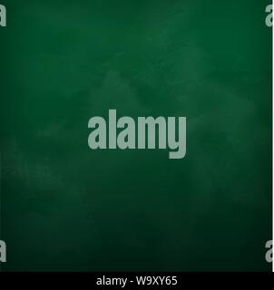 Dirty green blackboard abstract background with copy space for education concept vector illustration Stock Vector