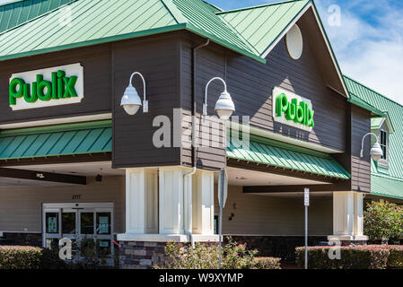 Publix Super Market at Palm Valley in Ponte Vedra Beach, Florida. (USA) Stock Photo