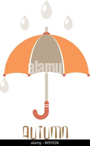 Isolated vector image with elements symbolizing autumn. Eps 10 Stock Vector