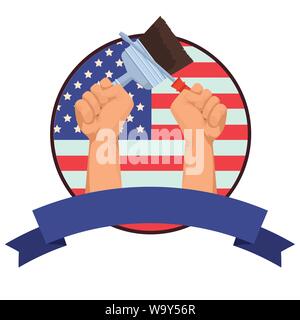 Construction workers hands holding tools Stock Vector