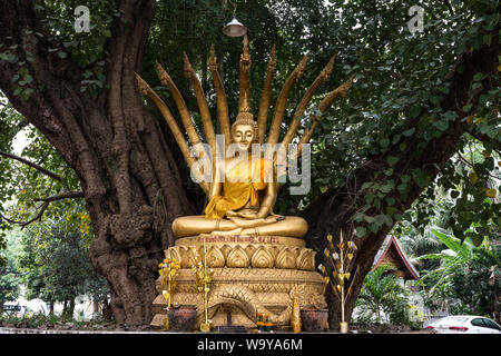 Wat Aham temple - Monastery of the Opened Heart - in Luang Prabang, Laos Stock Photo