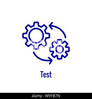 DevOps Icon - Dev Ops Icon Showing an part of the process Stock Vector