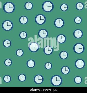 Clock office pattern background Stock Vector