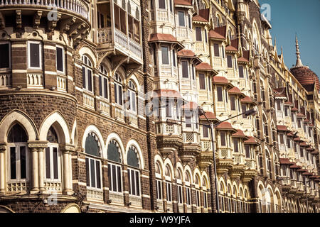 Abstract pattern of rectangle geometric shapes of colored wall on architecture design in modern building. Stock Photo