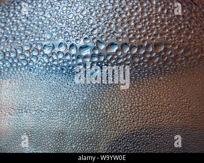 A lot of water drops inside plastic bottle. Stock Photo