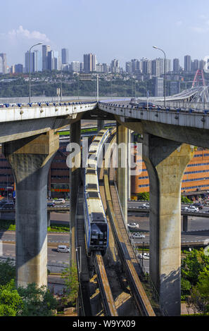 Chongqing light rail Stock Photo