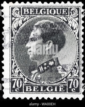 King Leopold III of Belgium (1934-1951), postage stamp, Belgium, 1934 Stock Photo