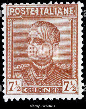 King Victor Emmanuel III (1900-1946), postage stamp, Italy, 1928 Stock Photo