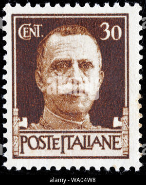 King Victor Emmanuel III (1900-1946), postage stamp, Italy, 1929 Stock Photo