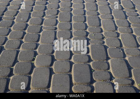 Abstract background - gray paving slabs close-up. Stock Photo