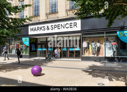 Marks & Spencer, Broadmead shopping centre, City of  Bristol, England, UK Stock Photo