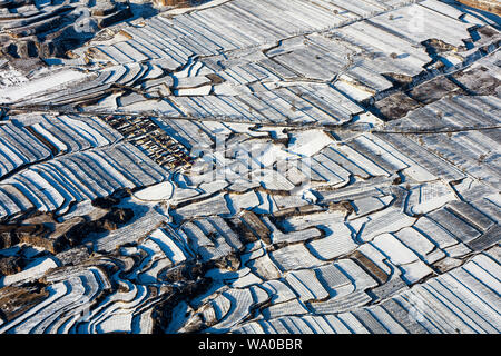 Aerial outside taiyuan in Shanxi Province Stock Photo