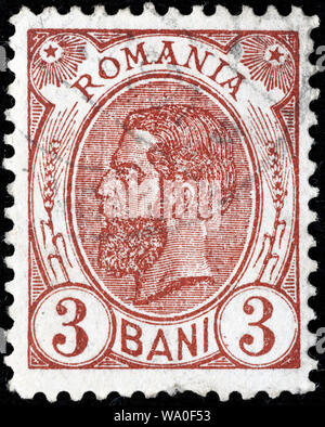 Carol I, King of Romania (1866-1914), postage stamp, Romania, 1893 Stock Photo