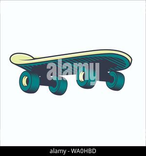 vector logo of a skateboard Stock Vector