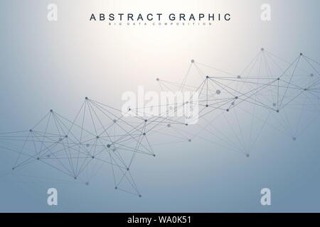 Nano technologies abstract background. Cyber technology concept. Artificial Intelligence, virtual reality, bionics, robotics, global network Stock Vector