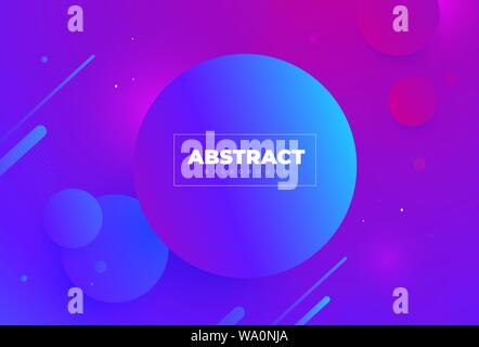 Creative geometric background. Wallpaper. cirqle design. purple and blue. Trendy gradient shapes composition. Eps10 vector. Stock Vector