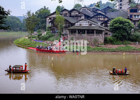 Town water wedding customs Stock Photo