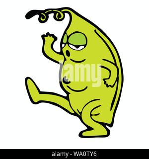 vector illustration of vegetable character Stock Vector