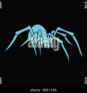 vector illustration of spider for tattoo designs and other designs Stock Vector
