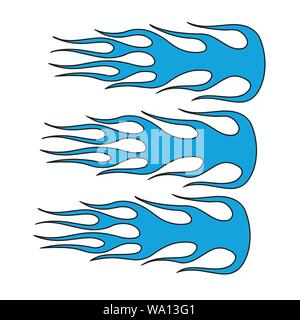 Vector illustration of fire tribal Stock Vector