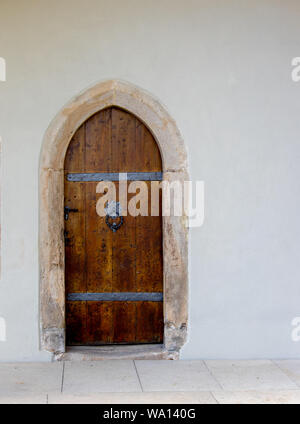 door in wall of old fortress in saxony Germany Stock Photo