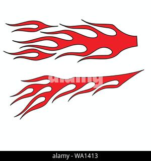 Vector illustration of fire tribal Stock Vector