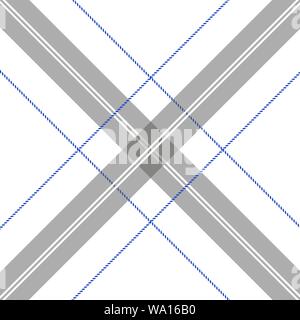 Plaid pattern seamless vector background in grey. Tartan check plaid for modern everyday fabric design.Vector illustration EPS 10 Stock Vector