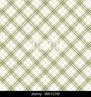 Tartan seamless green and white pattern.Texture for plaid, tablecloths, clothes, shirts, dresses, paper, bedding, blankets, quilts and other textile p Stock Vector
