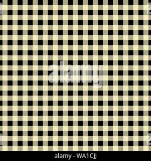 Gingham seamless brown and black pattern. Texture from squares for plaid, tablecloths, clothes, shirts, dresses, paper, bedding, blankets, quilts and Stock Vector