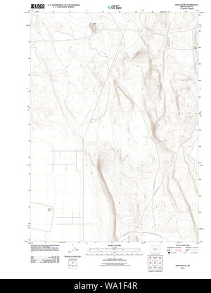 USGS Topo Map Oregon Sand Lake 20110816 TM Restoration Stock Photo - Alamy