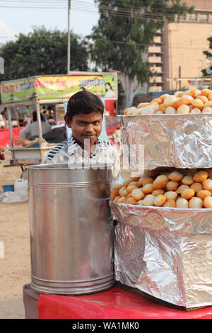 Golgappe wala Stock Photo