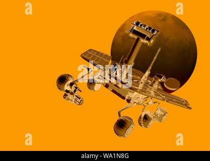 Mars rover, illustration. Stock Photo