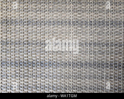Pattern background of grey handicraft weave texture wicker surface for furniture material, rattan weave, grey chair wicker for texture background. Stock Photo
