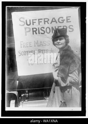 BRANHAM, LUCY. SUFFRAGETTE Stock Photo