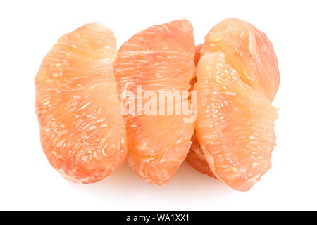 Tropical fruit,  Pomelo or Grapefruit isolated on white background with clipping path, The fruit is natural source of vitamin C and antioxidants, pota Stock Photo
