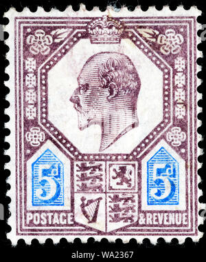 King Edward VII (1841-1910), postage stamp, UK, 1902 Stock Photo