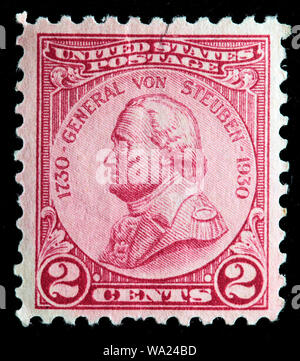Friedrich Wilhelm von Steuben (1730-1794), Major General, postage stamp, USA, 1930 Stock Photo