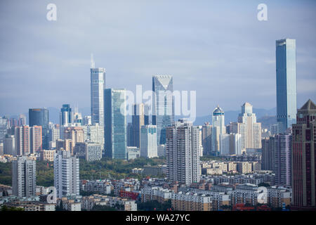 Shenzhen city architecture Stock Photo