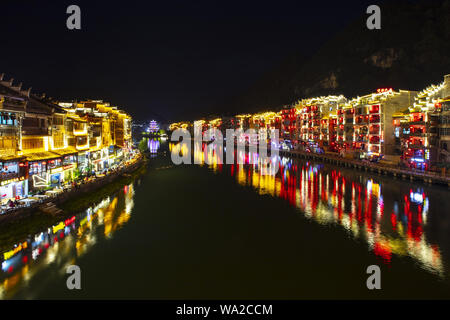 Town of the ancient city of qiandongnan from guizhou, China Stock Photo