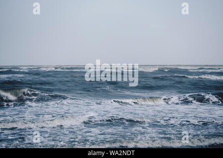 Ocean surface wave seamless. Underwater cartoon liquid pattern river and sea background .summer and emotional idea Stock Photo