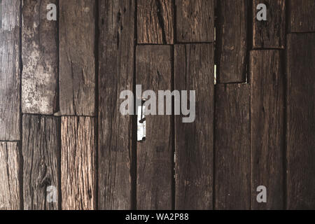 old rustic a piece of wood arrange for Wooden wall background or texture Stock Photo